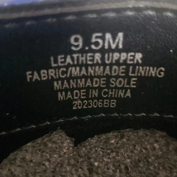 G B Retro 9.5 Black Suede Platform Grunge Chunky Square-Toe Whimsigoth Punk - Picture 3 of 5